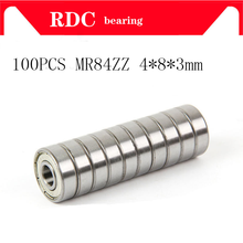 100pcs/Lot ABEC-5 MR84ZZ MR84 ZZ 4x8x3mm Thin Wall high quality Deep Groove Ball Bearing Mini Ball Bearing Miniature Bearing 2024 - buy cheap