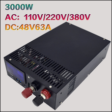 S-3000-48V Adjustable Voltage of High Power Switching Power Supply 3000W AC To DC48V63A 2024 - buy cheap