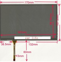 7 inch 170*108mm touch Screen panel Digitizer Lens for car Lexus IS250 IS300 IS350 GS430 GS350 GS300 DVD play  GPS navigation 2024 - buy cheap