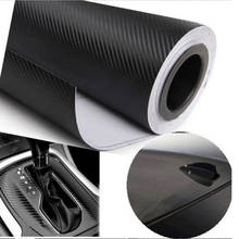 Dewtreetali 30cmx127cm 3D Carbon Fiber Vinyl Car Wrap Sheet Roll Film Car stickers and Decals Motorcycle Accessories Automobiles 2024 - buy cheap