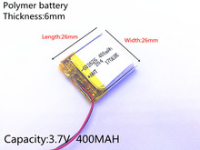 3.7V 400mAh 602626 602525 Lithium Polymer Li-Po li ion Rechargeable Battery cells For Mp3 MP4 MP5 GPS PSP mobile bluetooth 2024 - buy cheap