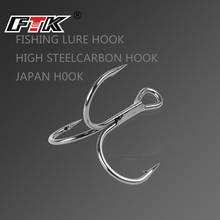 FTK Fishing Lure Hooks Size 3/0#-14# Super Sharp Barbed Hook Japan Hooks High Carbon Steel Treble Hooks Fishing Tackle Fishhooks 2024 - buy cheap