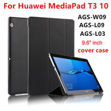Funda protectora de piel sintética para Huawei Mediapad T3 10 AGS-W09 AGS-L09 AGS-L03, 9,6" 2024 - compra barato