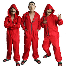 Salvador Dali Movie Costume Money Heist The House of Paper La Casa De Papel Cosplay Halloween Party Costumes with Mask 2024 - buy cheap