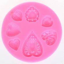 DIY Heart baking fondant form silicone mold Love gem Valentine's Day chocolate wedding cake decorating tools 2024 - buy cheap