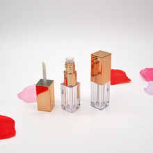 Lip Gloss Tube 3 ML Makeup Container Rose Gold Empty Lip Glaze Case Portable Refillable Plastic Bottle with Brush Lip Balm Tube 2024 - buy cheap