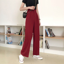 Mazefeng calça feminina estilo solto, calça comprida no tornozelo cintura alta casual para mulheres, estilo largo primavera verão 2019 2024 - compre barato
