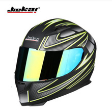 2019 New Winter Warm JIEJAI Motocross Full Face Motorcycle Helmet ABS Full Cover Motorbike Helemts with PC Lens Visor and scarf 2024 - buy cheap