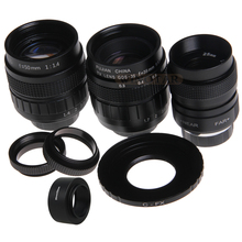 FUJIAN 35mm F1.7 CCTV Movie Lens + 25mm f1.4 TV Lens + 50mm f1.4 TV Lens for Fuji X-E2 X-E1 X-Pro1 X-M1 X-A3 X-A2 X-H1 X-T20 2024 - buy cheap