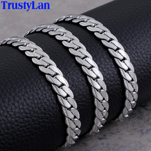 Fashion Choker Necklace 2018 316L Stainless Steel Necklaces For Men Jewellery Christmas Gifts 61CM Long 8.5MM Wide Man Necklace 2024 - buy cheap