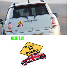 good quality PVC Mini Cooper S JCW Cabrio Clubman Countryman Coupe Paceman Roadster baby in car car sticker 2024 - buy cheap