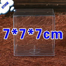 30pcs 7*7*7cm clear plastic pvc boxes packaging for giftchocolatecandycosmeticcakecrafts display package transparent Box 2024 - buy cheap