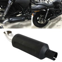 Silenciador de cano de escape para motocicleta, cor preta, silenciador, para harley street xg500 xg750 2015 a 2018 2024 - compre barato