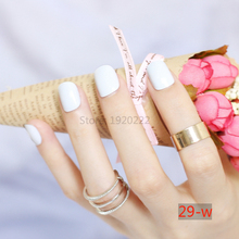 2020 fashion beautiful candy color Nail finished fake nails short Round head Round head 24pcs White F-W 2024 - buy cheap