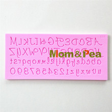 Mom&Pea 0889 Free Shipping Letter & Numbers Shaped Silicone Mold Cake Decoration Fondant Cake 3D Mold Food Grade 2024 - buy cheap