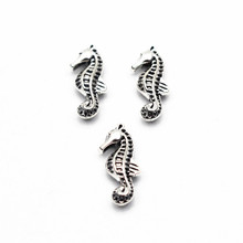 Hot Selling 10pcs/lot Silver Sea Horse Floating Charms For DIY Glass Floating Lockets Pendant Necklace Jewelry 2024 - buy cheap