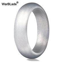 Anel de borracha flexível para crossfit hipoalergênico de 5.7mm, 4 a 10 tamanhos, produto comestível, anel de silicone fda para homens e mulheres, joias para casamento 2024 - compre barato