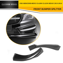 De fibra de carbono de frente divisores delantales labio para Mercedes Benz clase CLA C117 sedán de 4 puertas 13-14 CLA250 CLA200 no AMG 2024 - compra barato