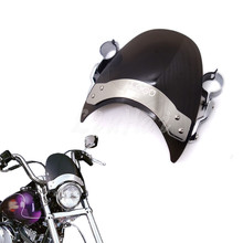 Motorcycle Smoke Fork Mount Windscreen Windshield For Harley Honda Yamaha Kawasaki Suzuki Victory 2024 - buy cheap