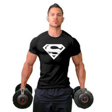 Inventory Clearance 2018 Supermant Shirt  Gyms Men's T Shirt Men Tshirts Fitness For Male T-shirt Summer Top M-XXL 2024 - buy cheap