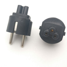Adaptador de enchufe de Cable de alimentación de la UE/EE. UU./Reino Unido a IEC320 C5 Clover Leaf 2024 - compra barato