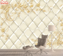 Papel tapiz Mural 3d para sala de estar, papel de pared de contacto, decoración del hogar, murales autoadhesivos, paredes, rollos suaves florales 2024 - compra barato