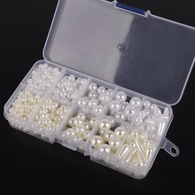 DIY Plastic Pearl Beads Set Accessories White Ivory Pearl Beads Girl Developmental Toys Kids Beads Kits For Necklace & Bracelet 2024 - buy cheap