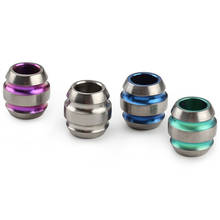 1PCS Colorful Titanium Alloy Knife Beads Paracord Umbrella Rope DIY EDC Pendant 2024 - buy cheap