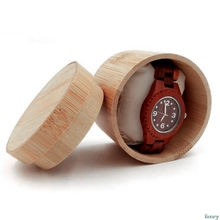 Элегантный бамбуковый чехол для хранения часов с подушкой, Подарочная коробка для ювелирных изделий 2024 - купить недорого