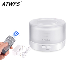ATWFS Remote Control Ultrasonic Essential Oil Diffuser Air Humidifier Aroma Diffuser Fogger 7 Color LED Aromatherapy Mist Maker 2024 - buy cheap