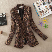 Blazer formal feminino de leopardo, tamanho grande, primavera, terno midi, longo, cor sólida, proteção contra o sol, wz782, 2019 2024 - compre barato