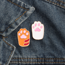 Fashion Creative Cartoon Cute Cat Brooches Animal Pet Cats Dog Claw Enamel Pin Denim Hat Badge Backpack Pins Jewelry Kids Gifts 2024 - buy cheap