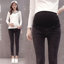 #999 Pregnancy Clothes Jeans for Pregnant Women Maternity Denim Belly Pants Dark Grey  Ropa Maternidad Embarazada 10%Off 2024 - buy cheap