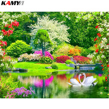 DIY Diamond Painting Cross Stitch Summer Landscape Crystal Needlework Diamond Embroidery Full Diamond Mosaic Decorative XY1 2024 - buy cheap