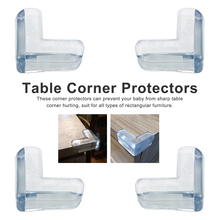 Protector de silicona para esquinas de mesa, protección anticolisión para niños, 4 unidades 2024 - compra barato