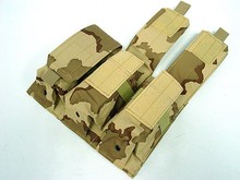 Molle тактический, тройной 5,56 мм маг сумка для журнала для M4/M16 пистолет армейский зеленый/ACU/MC Охотничьи аксессуары 2024 - купить недорого