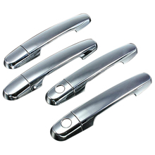 Chrome Door Handle Cover Trims w/ Keyhole For Toyota Corolla RAV4 Yaris Scion 2024 - buy cheap