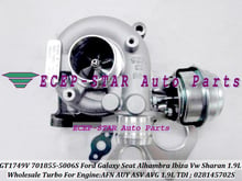 GT1749V 701855-5006S 701855 028145702S 701855-0006 Turbo For Ford Galaxy For Seat Alhambra Ibiza VW Sharan AFN AUY ASV AVG 1.9L 2024 - buy cheap