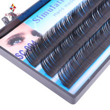 Cheap False eyelashes Natural 0.10mm Thick C Curl Single Silk Eyelash Fake thick eyelashes Make Up Eyelash Extension 2024 - buy cheap