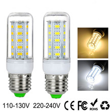 E27 LED Lamp E14 LED Bulb SMD5730 110V 220V Corn Bulb 24 36 48 56 69 72LEDs Chandelier Candle LED Light For Home Decoration 2024 - buy cheap