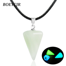 BOEYCJR Hexagon Glow in the dark Pendant Necklace Handmade Necklace Beads Necklace for Men and Women Halloween Gift  2024 - buy cheap