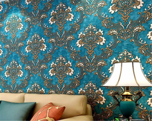 Beibehang 3d room wallpaper landscape 3D wallpaper bedroom living room TV backdrop wallpaper dark blue yellow 3d wallpaper roll 2024 - buy cheap