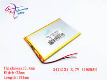 Liter energy battery 3473131 3.7V 4190mAh lithium polymer battery Tablet PC  V811 812 Battery 2024 - buy cheap