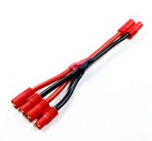 2pcs * 3.5mm 3.5 MM Banana Bullet Plug with Jacket Y Cable Extension Wire Battery Charge Silicone Cable 14AWG RC Heli Quadcopter 2024 - buy cheap