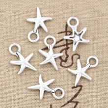 40pcs Charms Starfish 17x11mm Antique Silver Color Plated Pendants Making DIY Handmade Tibetan Silver Color Jewelry 2024 - buy cheap