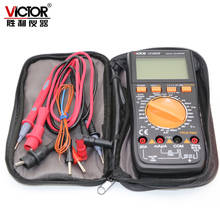 Victor vc9808 + 3 1/2 multímetro digital, medidor de indutância elétrica dcv acv dca/r/c/l/f 2024 - compre barato