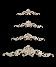 Floral Carved Decal Woodcarving Corner Applique Wooden Decor Wall Door Furniture Home Decoration Accessories Ornaments 2024 - buy cheap