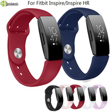 Новый мягкий силиконовый ремешок для часов Fitbit Inspire/Inspire, трекер для HR активности, спортивные Сменные аксессуары, ремешок на запястье 2024 - купить недорого