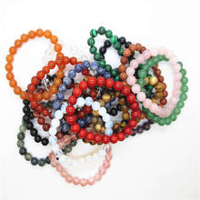 10pcs\lot Natural Fashion Bracelets man jewelry Round beads Quartz stone bracelet & bangle 2024 - buy cheap