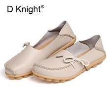Women Genuine Leather Flats Fashion Slip-on Moccasins Loafers Ladies Casual Flats Female Driving Shoes 20 Colors Big Size 34-44 2024 - buy cheap